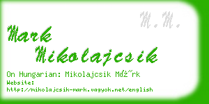 mark mikolajcsik business card